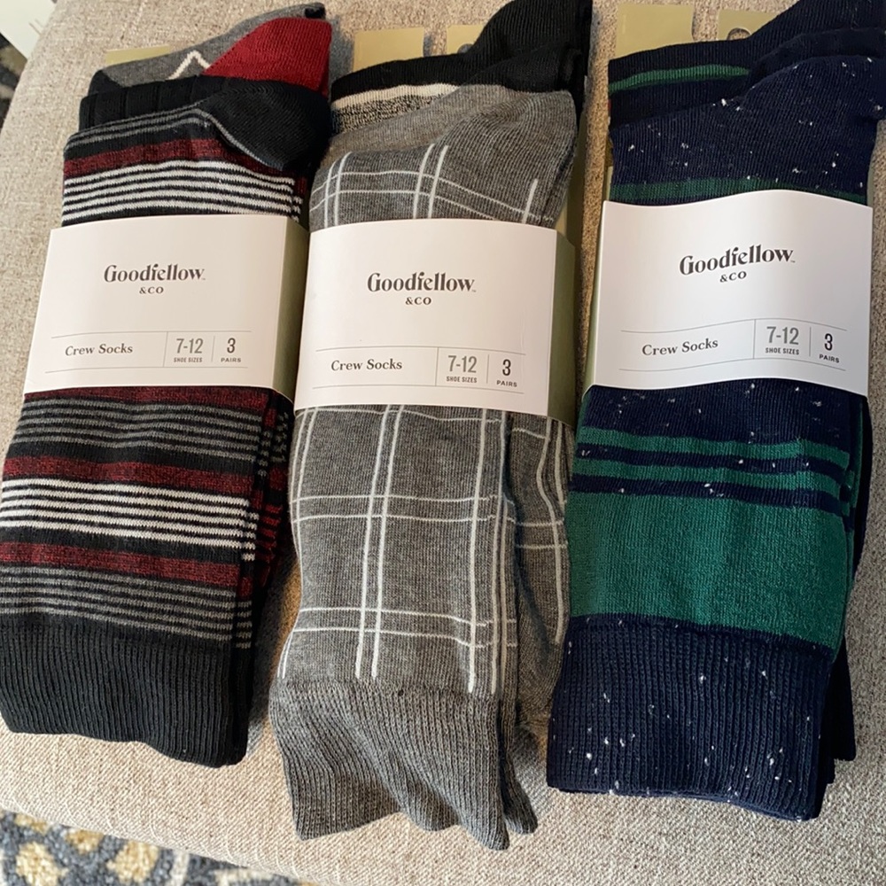 Men’s Crew Socks Goodfellow & Co Size 7-12